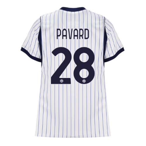Billige Fotballdrakt Inter Milan Benjamin Pavard #28 Replika Bortedrakt Dame 2026-27 Kortermet Billige Fotballdrakt Inter Milan Benjamin Pavard #28 Replika Bortedrakt Dame 2026-27 Kortermet